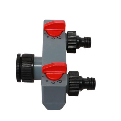 2 Way Distributor 3/4'' and 1'' ABS Plastic Garden Hose Pipe Splitter Water Connector 2 Way Tap Irrigation