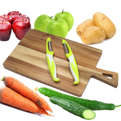 2 Piece, Stainless Steel Blade Fruit Vegetable Peeler, Super Potato Peeler, Kitchen Gadgets by Leeseph