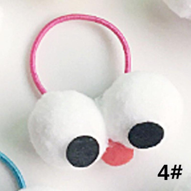 Sale Children Korean Style cute cartoon big eye hair rope Lovely Hair Clips Girls Popular Hair Accessories wholesale