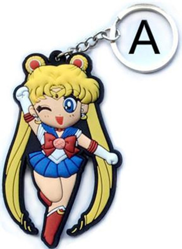 Sailor Moon Figure Toys PVC Pendant Keychain Keyring Action Figuras Model Doll Kids Friends Gift 2 Sides 5 Styles