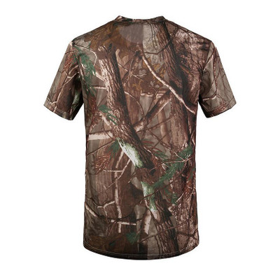SAF-New Camouflage T-shirt Men Breathable Army Tactical Combat T Shirt Military Dry Camo Camp Tees