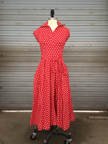Vintacy vintage dress black polka dots women dress white red autumn party dress ball gown slim 1950s dress vintage rockabilly