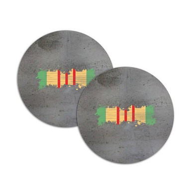 Vietnam Distressed Ribbon Coasters