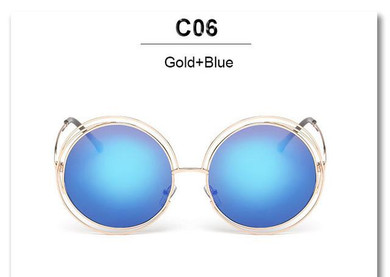 VictoryLip Vintage Round Big Oversized lens Mirror Brand Designer Pink Sunglasses Lady Cool UV400 Women Sun Glasses Female