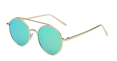 VictoryLip Round Mirror Pink Purple Brand Designer Sunglasses Lady Men Retro Metal Frame UV400 Women Sun Glasses Male Female