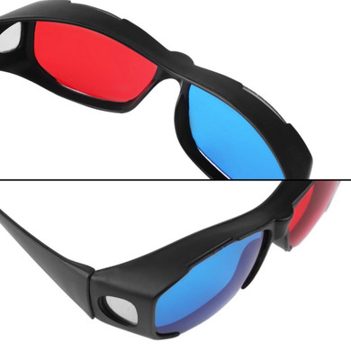 Universal Type 3D Glasses TV Movie Dimensional Anaglyph Video Frame 3D Vision Glasses DVD Game Glass Red And Blue Color  Newest