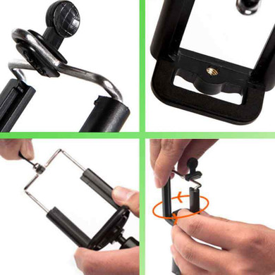 Universal Mobile Phone Clip Holder Mount Bracket Adapter for Smartphone Camera Cell Phone Tripod Stand Mount Monopod T1629