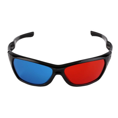 Universal 3D Glasses Black Frame Red Blue 3D Visoin Glass For Dimensional Anaglyph Movie Game DVD Video TV In stock!