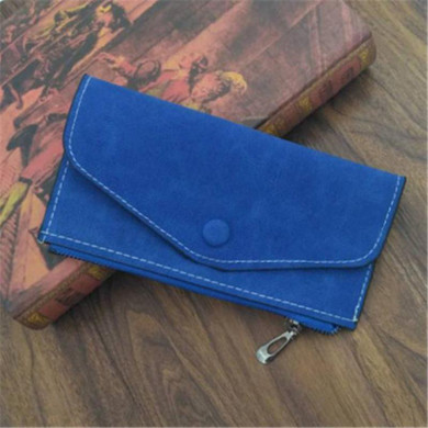 Scrub Matte Long Wallet Women Luxury Brand With 6 Card Holders Womens Wallets And Purses Leather Clutches Solid Zipper