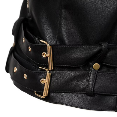 SCQP Solid Black Zipper Short Women Jacket Leather Ladies Fashion Slim Faux Leather Jacket Women Autumn Casual 2016 Biker Jacket