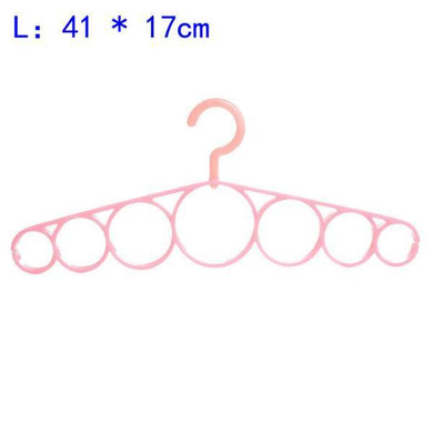Scarf Hanger Hangers 7 Ring Hole Round Tie European Clothes Scarves Storage Rack Cloth Rotate Save Space Closet Organizer