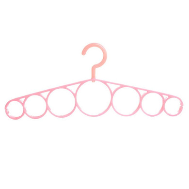 Scarf Hanger Circle Clothes Hangers 7 Ring Hole Round Tie Clothes Scarves Storage Rack Cloth Rotate Save Space Closet Organizer