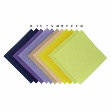 88 Colors/Lot Diy Non-Woven Felt Fabric,Cloth Felts,Feltro Polyester Acrylic Nonwoven Fabrics 10 X 10CM