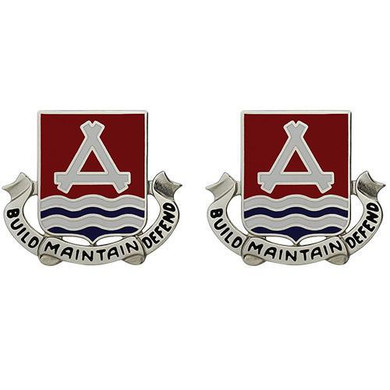 841st Engineer Battalion Unit Crest (Build Maintain Defend)