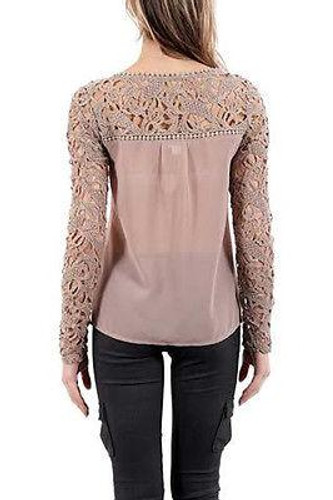 New 2017 Woman Blouse Lace Chiffon Women Clothing Tops And Blouses Fashion Blusas Feminina Plus Size Vintage lace chiffon blouse