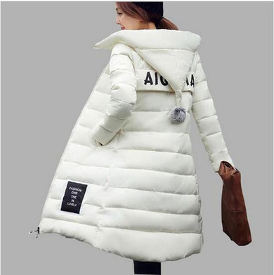 new 2017 winter wadded jacket women long slim Hooded Thicken outerwear cotton-padded jacket coat Female plus size parka AE1587