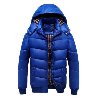 New 2017 Winter Jacket Men Brand Fashion Casual Solid Hooded Parkas Coat Cotton Padded Jacket Thick Warm Outwear Overcoat Jacket