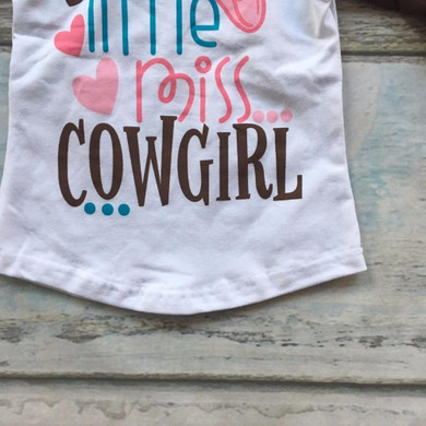 new Fall baby girls little miss cowgirl boutique top t-shirts clothes brown icing half sleeve cotton top raglans children wear