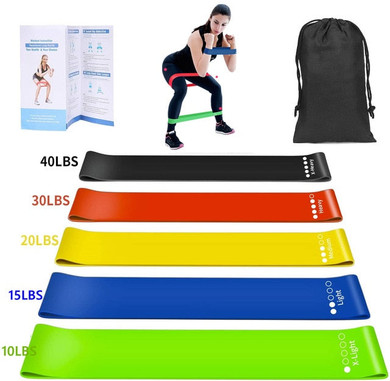 Resistance Exercise Bands with Door Anchor Legs Straps