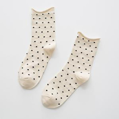 New Dot Women Socks Cute Female Fashion Casual Colorful 100% Cotton Socks Funny Ladies Brand In Tube Happy Socks Women Harajuku