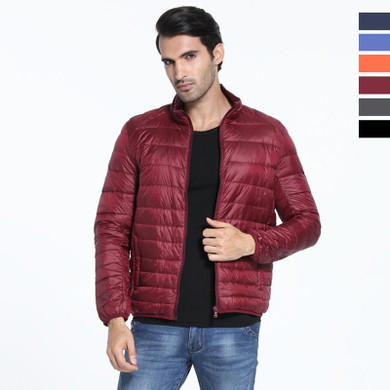 New Designer Autumn Winter Men's Down Jacket Casual Coat Fashion Waterproof Jacket Men 90%Down Thin Ultra Light Down Jacket
