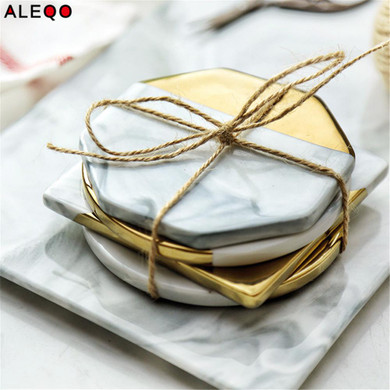 Nordic Ceramics Office Table Storage Plate Chic Scandinavian Vogue Elegant Luxury Gold Office Desk Storage Tray Organizer Decor