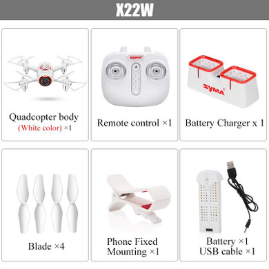 Newest SYMA X22W RC Helicopter Quadcopter Drone FPV Wifi Real Time Transmission Headless Mode Hover Function Drones With Camera