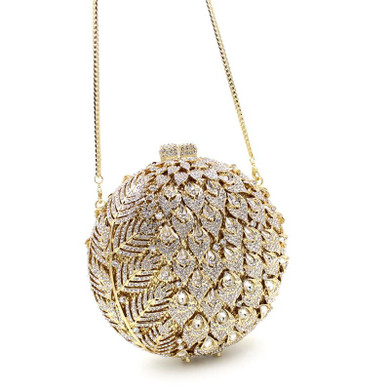 Newest Luxury Diamond pineapple Evening Clutch Bag for Party Purse Wedding bag Ladies Crystal Evening Cocktail Handbag