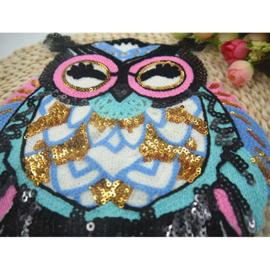 Diy Owls embroidered patches for clothing iron applique iron on patches sewing accessories badge stickers on clothes bags