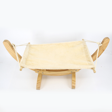 DIY Natural Wood Cat Hammock Swing Bed