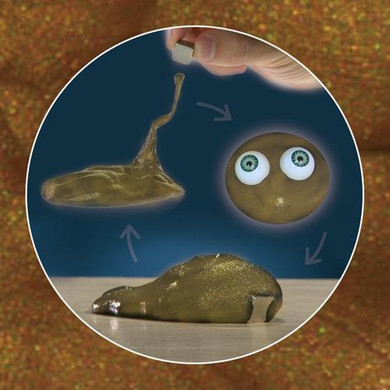 DIY magic Plasticine putty of thinking soil clay Ferrofluid sillly putty bounce mud with eyes novelty Toy for kids