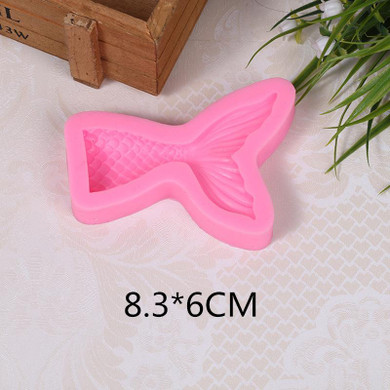 DIY Fish Silicone Fondant Cake molds 3D Mermaid Fish Mould Tail Moulds Soap Mold Chocolate Mould For The Baking Tools Cake