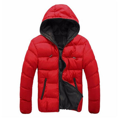 AOWOFS 1Piece Men's Slim Casual Warm Jacket Hooded Winter Thick Coat Parka Overcoat Hoodie Men's Warm Patchwork Parkas