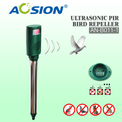 AOSION Ultrasonic Bird Repeller Dog Cat Wild Animal Repellent AN-B011-1