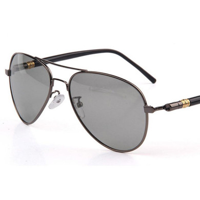 Aoron New Brand Designer Men Photochromic Sunglasses Driving Driver Polarized Sunglasses Goggles Metal Glasses 552