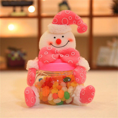2017 New Christmas Kid Candy Bottle Box Storage Jar Holder Container Xmas Gift Christmas Decoration for home