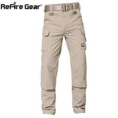 ReFire Gear Assault Lightweight Army Military Pants Men Summer Breathable Quick Dry Trousers Casual Pockets Tactical Cargo Pants