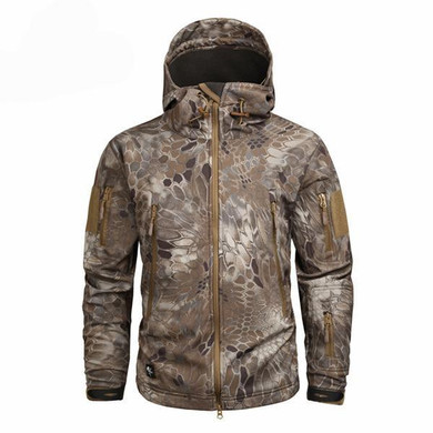 Men's Army Military Camouflage Fleece Jacket Tactical Clothing Autumn