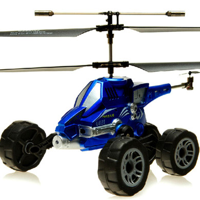 radio-controlled rc helicopter electric copter 3.5Channels aircraft Land and air helicopter Free Shipping