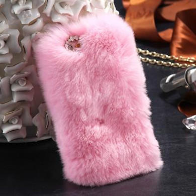 Rabbit Hair Case For iPhone 6 6S For iPhone 6 Plus 6S Plus 5 5S SE Cover Bling Diamond Plush Furry Cover For iPhone 7 Plus Cases