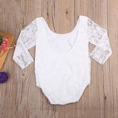 Lace Flower Baby Girl clothes 2017 Newborn Infant Toddler Romper Kids Summer Outfit sunsuit
