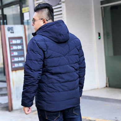 Big size Winter 7XL jacket red loose detachable cap Jacket Mens jacket thick coat tide Big size down jacket 7XL 8XL 9XL 10XL