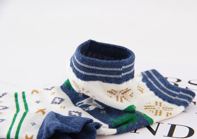 Hot Sale Winter Women and Men Christmas Socks Cotton Gift Deer Pattern Warm Ladies Funny Soft Socks Meias