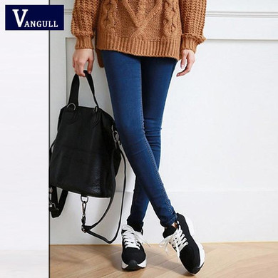 Hot Sale Skinny Jeans Woman Autumn New 2016 Pencil Jeans For Women Fashion Slim  Ankle-Length Jeans Women's Printed Denim Pants