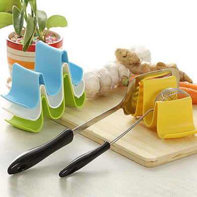 2017 Kitchen Plastic Wave Shape Pan Cover Lid Shell Stand Pot Holder Racks Ladle Spoon Storage Rack Cooking Tools E2S