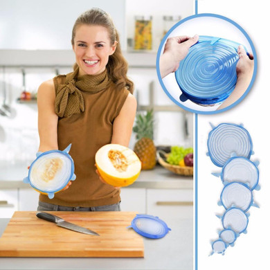 Stretch Lid Food Cover (6PCS)