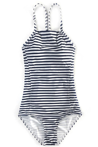 Chicnico Cute Striped One Piece Swimsuit