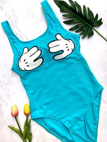 Chicnico Cute suit One piece Swimsuit
