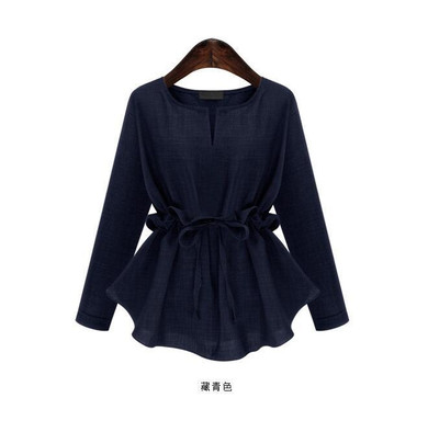CHICEVER Ruffle Lace up Top Female Long Sleeve Women's Shirt Casual Oversized Tops Clothes Korean Fashion Plus Size Autumn 2017