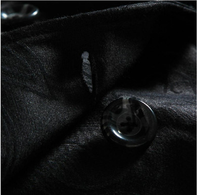 Trench Coat for Women Autumn Long Floral Print Black Jacquard Coat with Belt Turn-Down Collar Windbreaker Slim Women Outwear